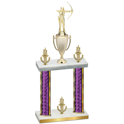 Double Purple Glacier Victory Archery Trophy