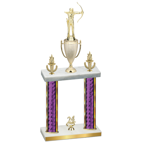 Double Purple Glacier Year Archery Trophy