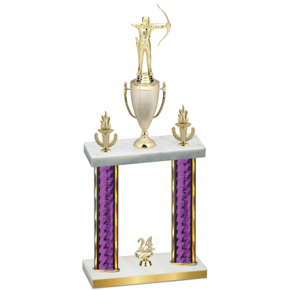 Double Purple Glacier Year Archery Trophy