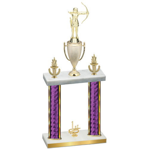 Double Purple Glacier First Place Archery Trophy