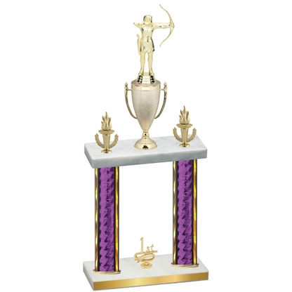 Double Purple Glacier First Place Archery Trophy