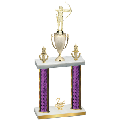 Double Purple Glacier Second Place Archery Trophy