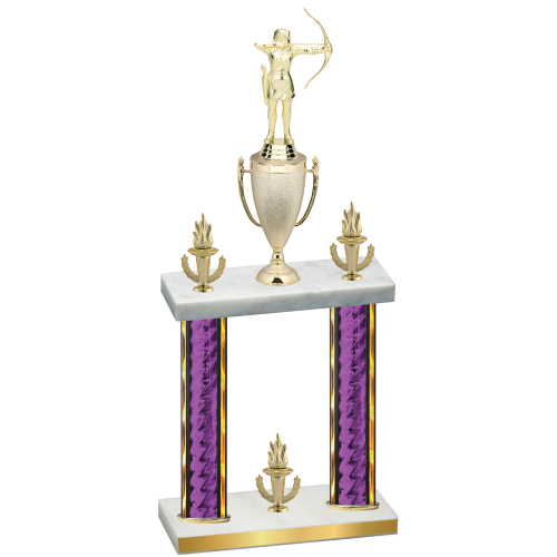 Double Purple Glacier Victory Archery Trophy