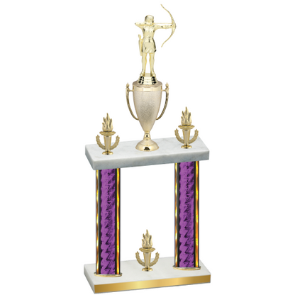 Double Purple Glacier Victory Archery Trophy
