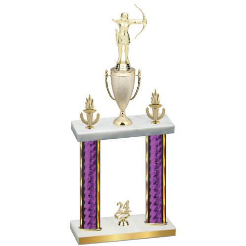 Double Purple Glacier Year Archery Trophy