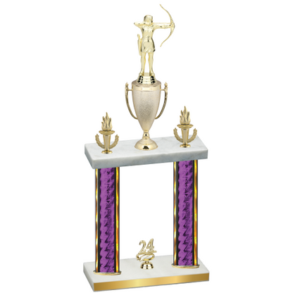 Double Purple Glacier Year Archery Trophy