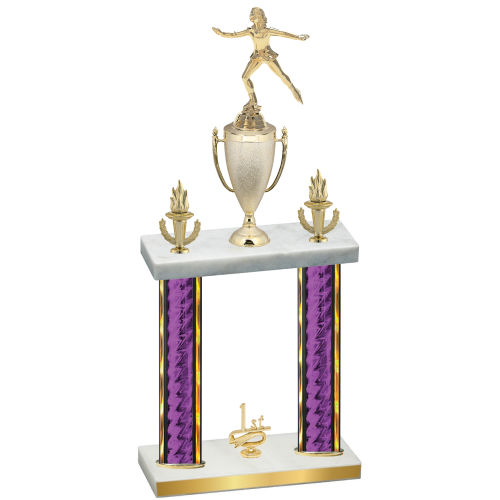 Double Purple Glacier First Place Skater Trophy