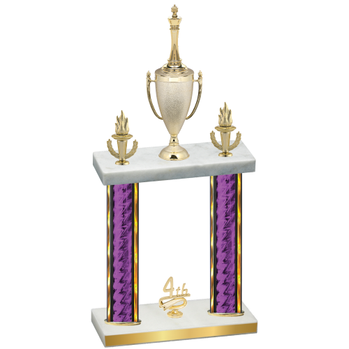 Double Purple Glacier Fourth Place Chess Trophy