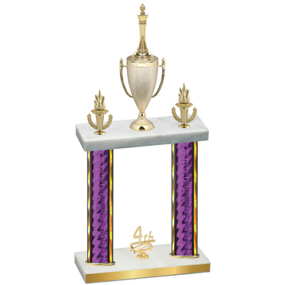 Double Purple Glacier Fourth Place Chess Trophy