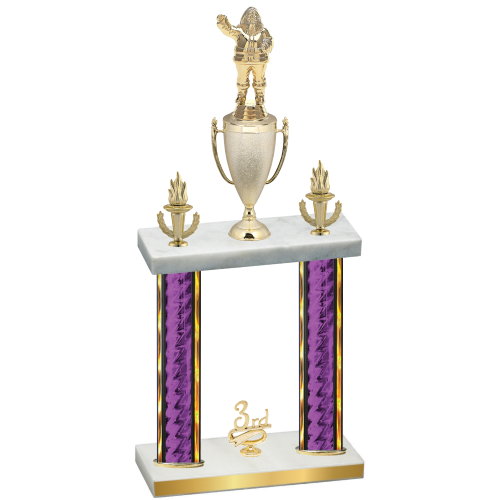 Double Purple Glacier Third Place Holiday Trophy
