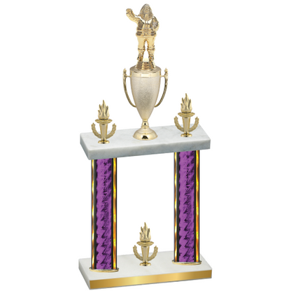 Double Purple Glacier Victory Holiday Trophy