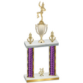Double Purple Glacier Year Majorette Trophy