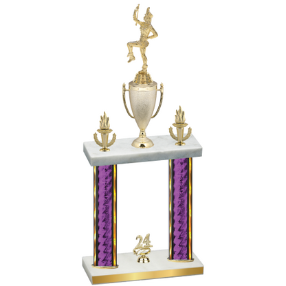 Double Purple Glacier Year Majorette Trophy