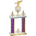 Double Purple Glacier Year Fishing Trophy