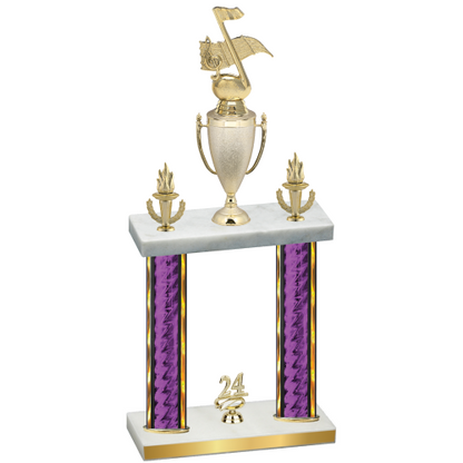 Double Purple Glacier Year Music Trophy
