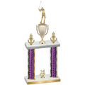 Double Purple Glacier Year Golf Trophy