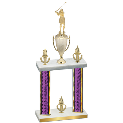 Double Purple Glacier Victory Golf Trophy