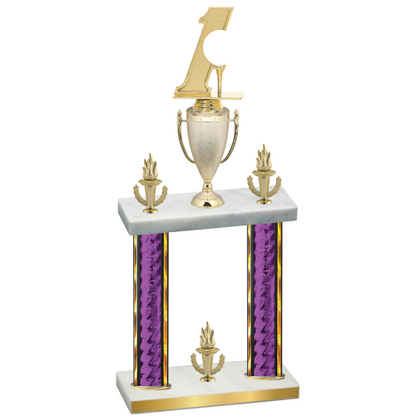 Double Purple Glacier Victory Golf Trophy