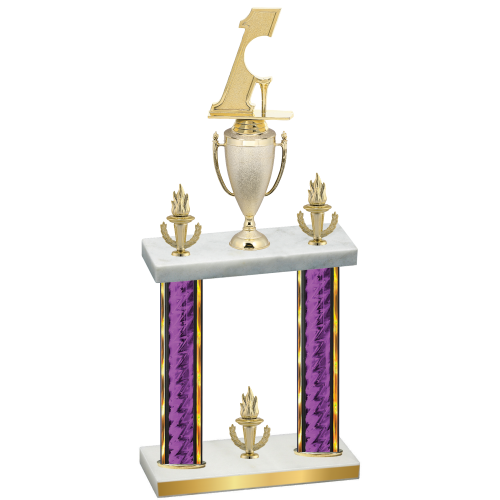Double Purple Glacier Victory Golf Trophy
