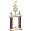 Double Purple Glacier Year Golf Trophy