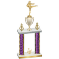Double Purple Glacier Third Place Karate Trophy