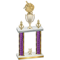 Double Purple Glacier Year Baseball Trophy