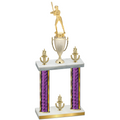 Double Purple Glacier Victory Softball Trophy