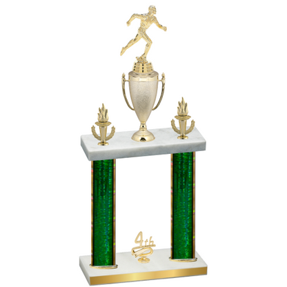 Double Green Glacier Fourth Place Running Trophy