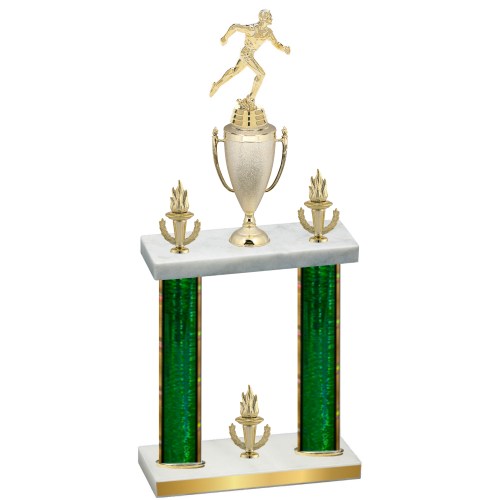 Double Green Glacier Victory Running Trophy