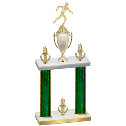 Double Green Glacier Victory Running Trophy