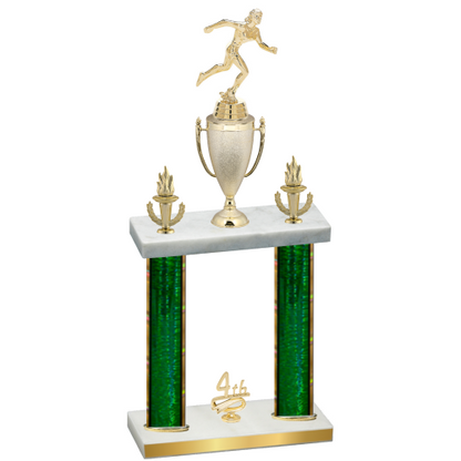Double Green Glacier Fourth Place Running Trophy
