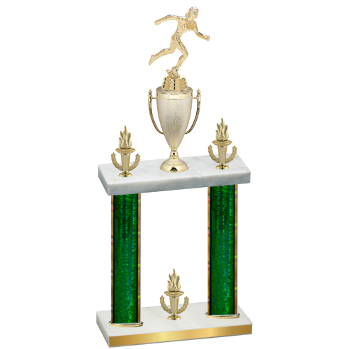 Double Green Glacier Victory Running Trophy