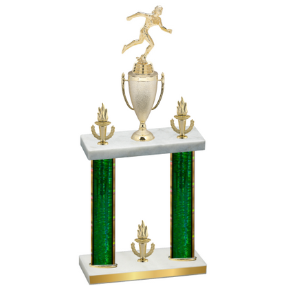 Double Green Glacier Victory Running Trophy