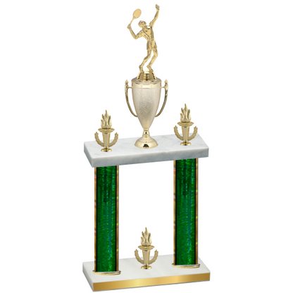 Double Green Glacier Victory Tennis Trophy
