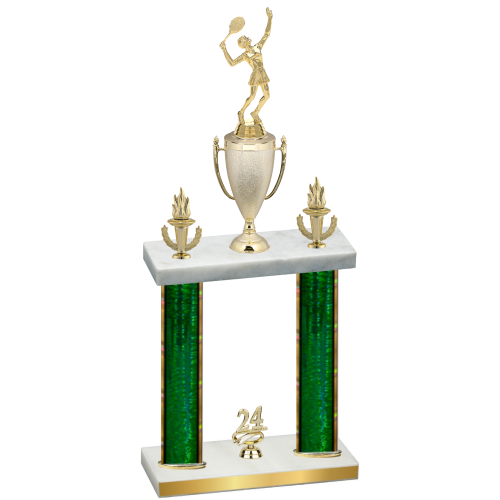 Double Green Glacier Year Tennis Trophy