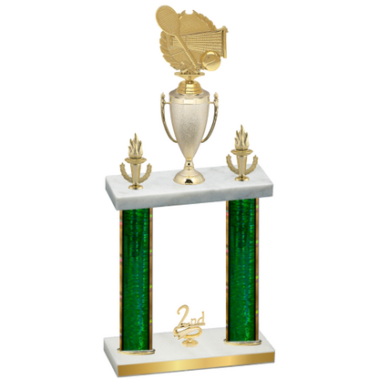 Double Green Glacier Second Place Tennis Trophy