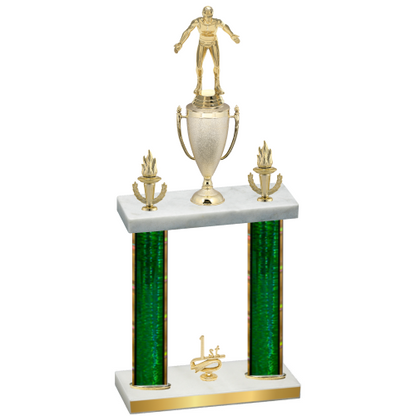 Double Green Glacier First Place Wrestling Trophy