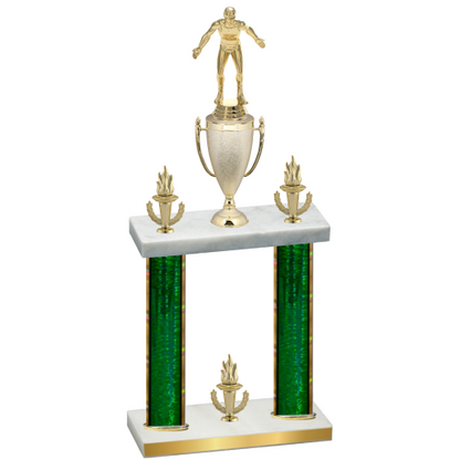 Double Green Glacier Victory Wrestling Trophy