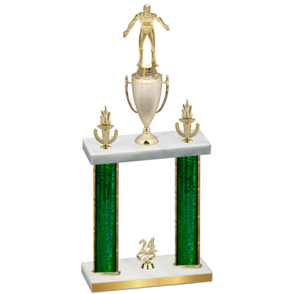 Double Green Glacier Year Wrestling Trophy