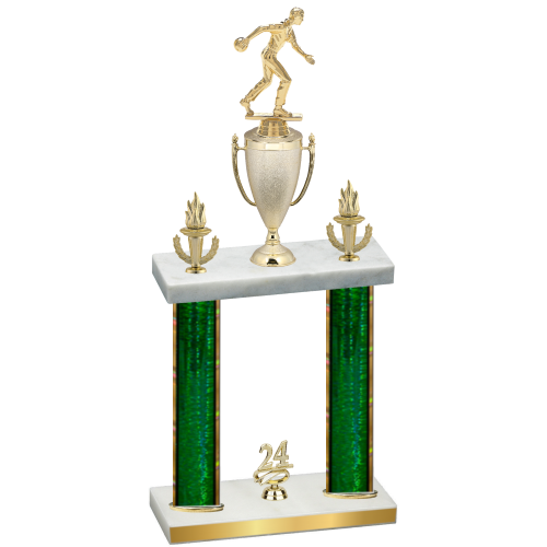 Double Green Glacier Year Bowling Trophy