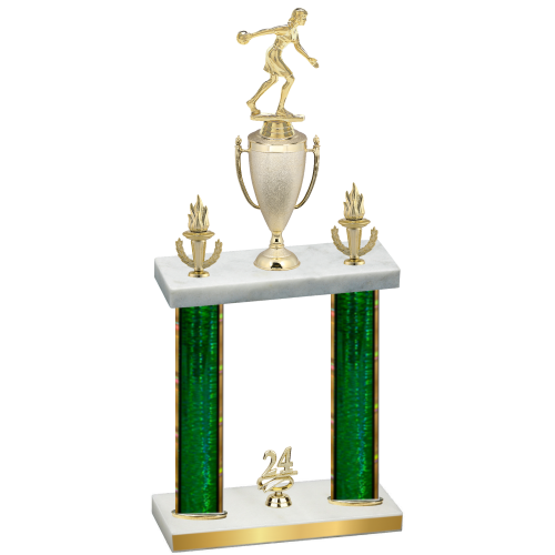 Double Green Glacier Year Bowling Trophy
