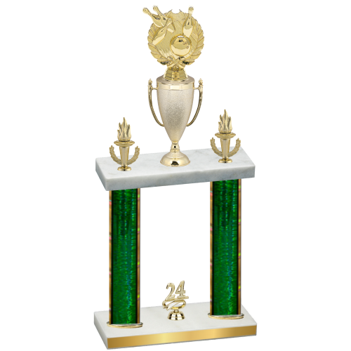 Double Green Glacier Year Bowling Trophy