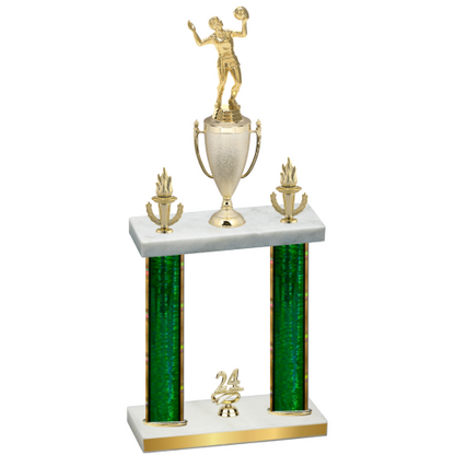 Double Green Glacier Year Volleyball Trophy