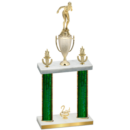 Double Green Glacier Second Place Tennis Trophy