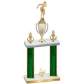 Double Green Glacier Third Place Tennis Trophy