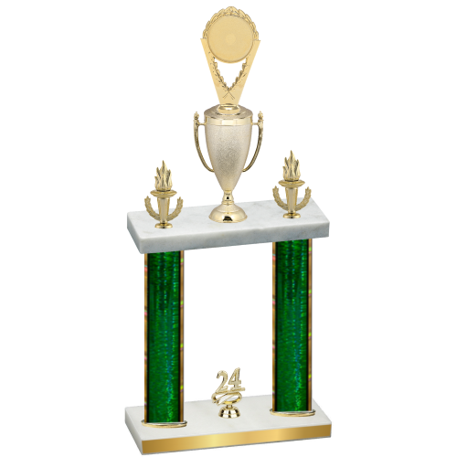 Double Green Glacier Year Insert Trophy