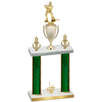 Double Green Glacier First Place Hockey Trophy