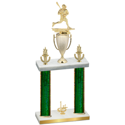 Double Green Glacier First Place Lacrosse Trophy