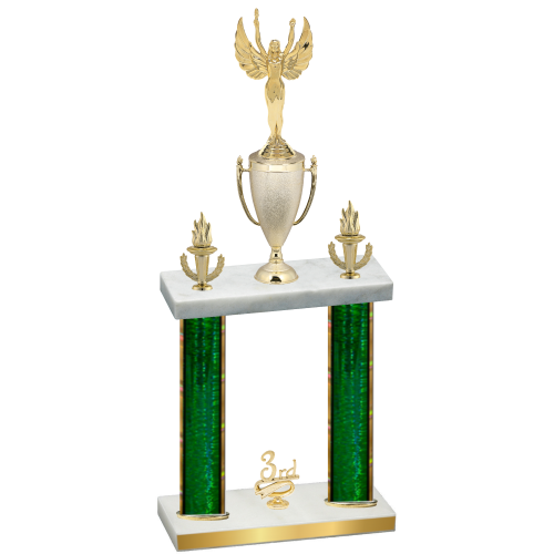Double Green Glacier Third Place Victory Trophy