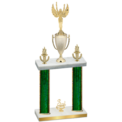 Double Green Glacier Third Place Victory Trophy